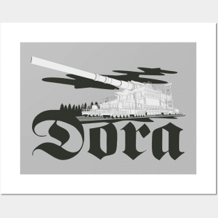 German super-heavy railway gun Dora (Schwerer Gustav) Posters and Art